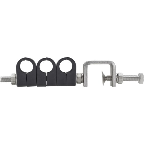 Clip triple en acier inoxydable pour câble 1/2R, SLCC131-C03