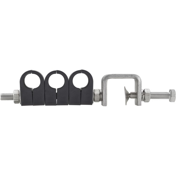 Clip triple en acier inoxydable pour câble 1/2R, SLCC131-C03