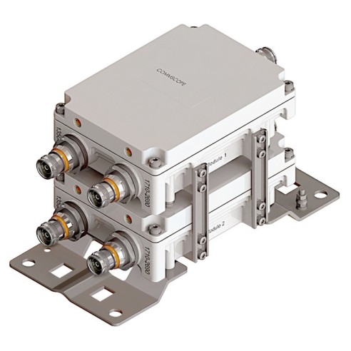 Diplexor doble 380-960 MHz/1425-2690 MHz. Conectores 4.3-10. Ref. E14F05P59