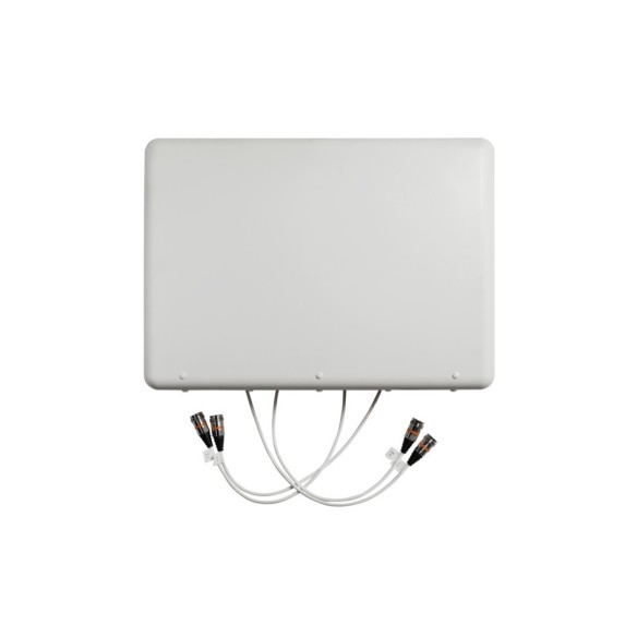 Antena direccional cobertura de interiores, Bajo PIM 4X4 MIMO, 698–960 MHz, 1695–2700 MHz and 3300-4200MHz CMAX-DMF4-43-WI53