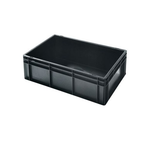 Boîte empilable conductrice noire. 5310.24