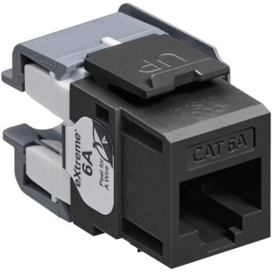 Connecteur femelle noir CAT6A UTP eXtreme. 6110G-RE6