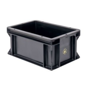 Caja apilable conductiva WEZ BLACKLINE. 5351.4308.907.992
