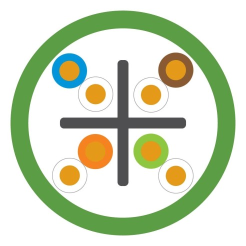 Câble Leviton U/UTP CAT6A, AC6U-CCA-500GN2