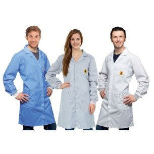 Bata ESD con puño conductivo, 26x5.AM160.C.x