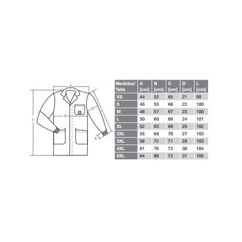 ESD gown with conductive cuff, 26x5.AM160.Cx