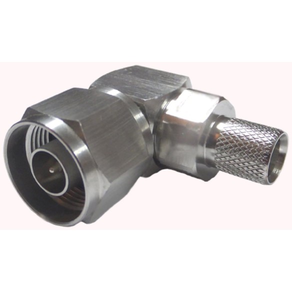 Conector N Macho acodado para cable CNT-400, 400BPNR-C-CR