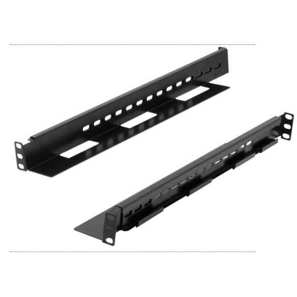 Universal fixed guide for adjustable equipment support (pair)