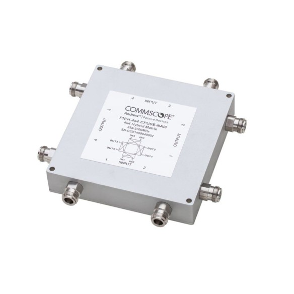Matriz híbrida 4x4, bajo PIM, 555–2700 MHz, H-4X4-CPUSE-NAI6