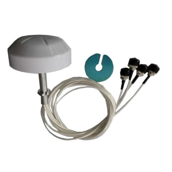 Omni Wi-Fi antenna 2.4/5 GHz 6dBi 4 x RPTNC male, M6025040O3D402MWL