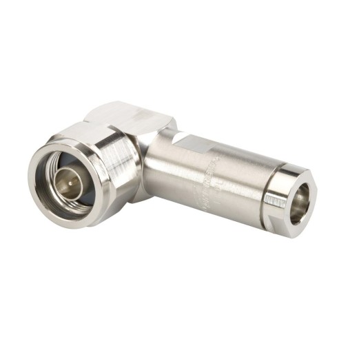 Connecteur N mâle coudé Positive Lock pour câble 1/4 LDF1-50, réf L1TNR-PL