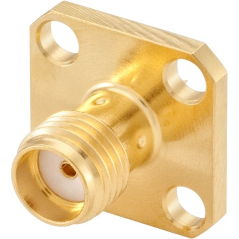 Conector SMA hembra panel 4 agujeros, 32K421-200E3