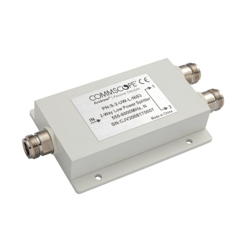 Splitter 2 vías baja potencia, 555-6000MHz, S-2-UW-L-NI53