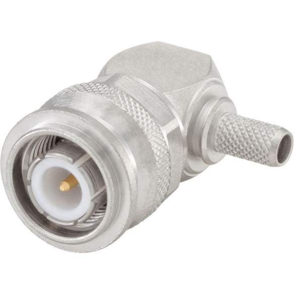 Angled male TNC connector for RG58, RG141 (ø4.9-50 Ohm), 56S209-306N5