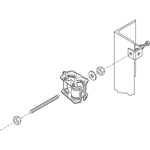 Morseto o pinza de agarre M10 para grapas, ( paquete de 10uds) 31768A-M