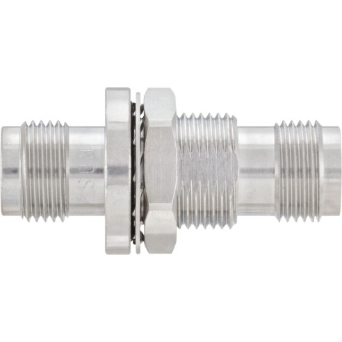 TNC female/female adapter 50Ohm bulkhead,round flange with nut,56K501-K00N5