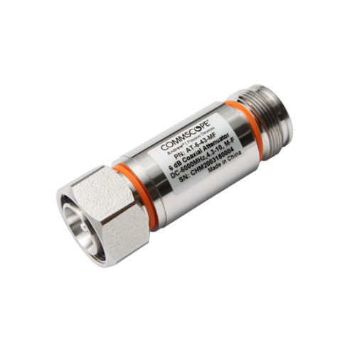 Attenuator 4.3-10(Male-Female), 6dBs, AT-6-43-MF