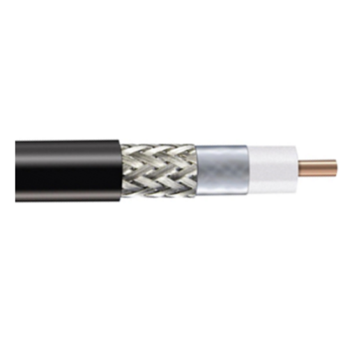 50 Ohms 240 Standard Braiding Coaxial Cable, Black LSZH Jacket, EP-240-FR