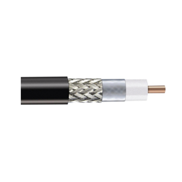 50 Ohms 240 Standard Braiding Coaxial Cable, Black LSZH Jacket, EP-240-FR