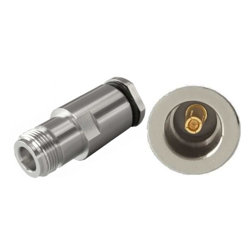 Connecteur N femelle droit pour câble ECOFLEX10, réf 7373