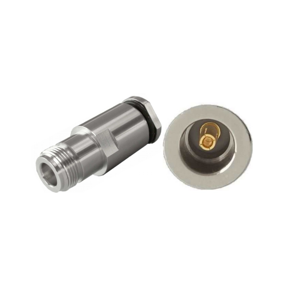 Connecteur N femelle droit pour câble ECOFLEX10, réf 7373