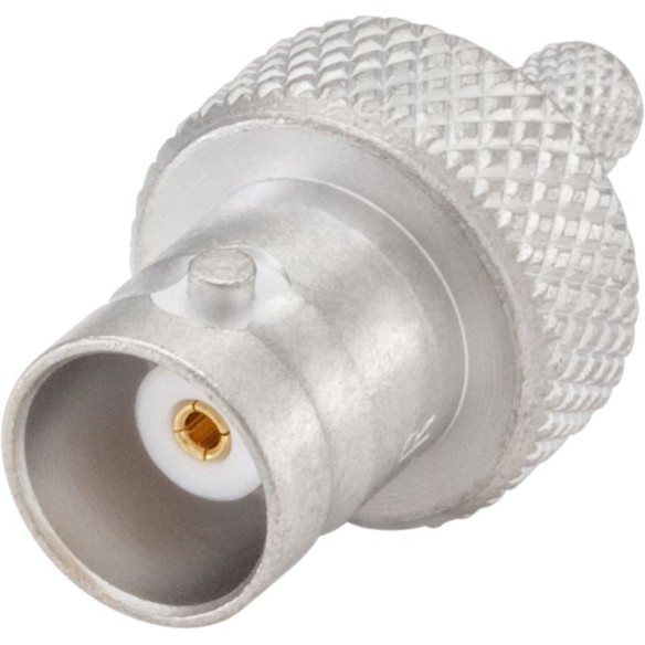 Connecteur BNC 50 Ohm, femelle à sertir droit pour RG58, RG141, (ø4.9),.. Ref 51K107-106N5