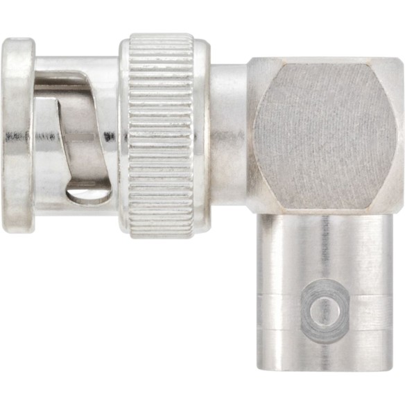 Adaptateur BNC 50 OHm mâle/femelle coudé 90º, réf. 51S201-K00N5