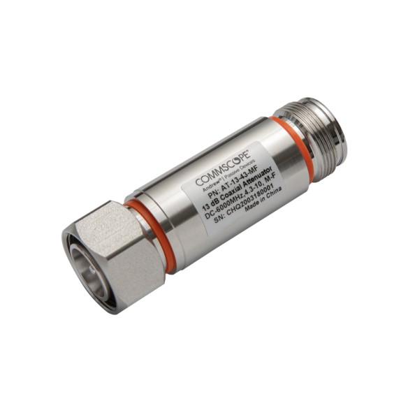 Attenuator 4.3-10(Male-Female), 13dBs, AT-13-43-MF