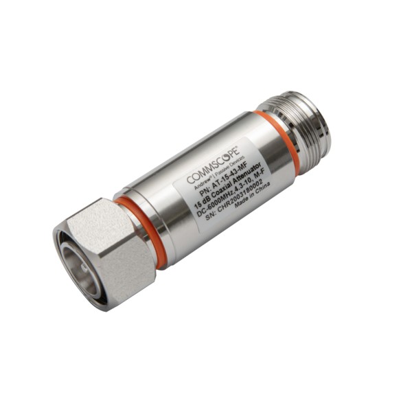 Atténuateur 4,3-10 (mâle-femelle), 15 dB, AT-15-43-MF
