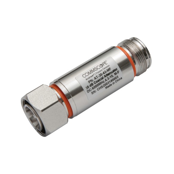 Attenuator 4.3-10(Male-Female), 30dBs, AT-30-43-MF