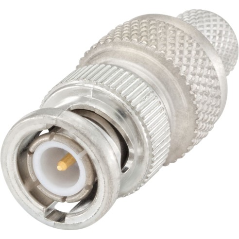 BNC connector (50Ohm) male straight for RG213 cable, ref 51S101-115N5