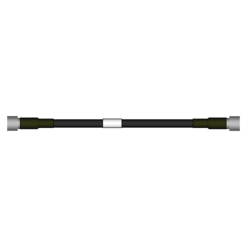 Jumper SureFlex® 1/4S connector NEX10 Male to 4.3- 10 Male, 1m - F1R-XMHM-1M-P