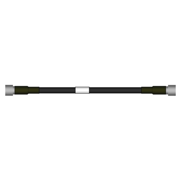 Jumper SureFlex® 1/4S connector NEX10 Male to 4.3- 10 Male, 1m - F1R-XMHM-1M-P