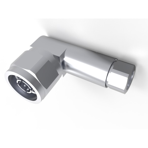 Conector N macho acodado para cable FSJ1-50A, F1TNR-HC