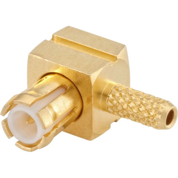90º angled male MCX connector for RG174