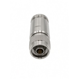Conector N macho recto para cable CNT/LMR/EP-600 tipo clamp, CONNM-R-600-CL
