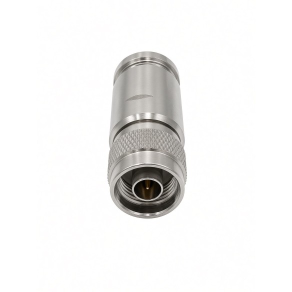 Conector N macho recto para cable CNT/LMR/EP-600 tipo clamp, CONNM-R-600-CL