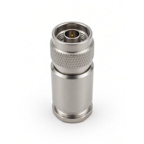 N male straight connector for CNT/LMR/EP-600 clamp type cable, CONNM-R-600-CL