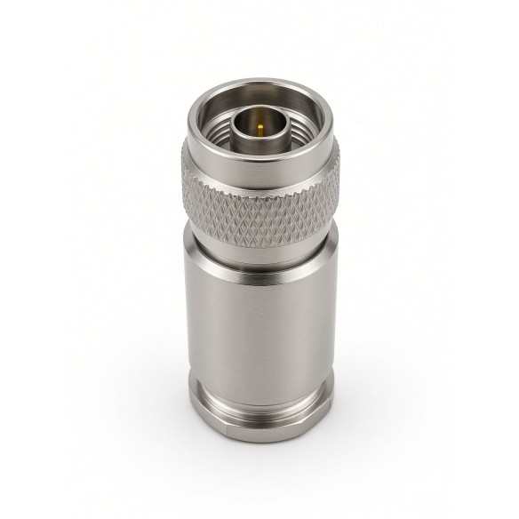N male straight connector for CNT/LMR/EP-600 clamp type cable, CONNM-R-600-CL