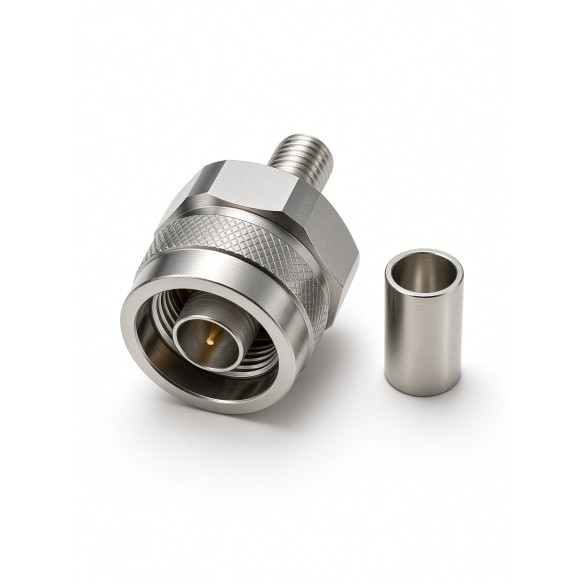 Conector N macho para cable CNT/LMR/EP-240, CONNM-R-240