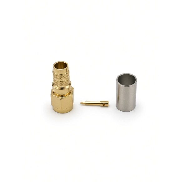 SMA straight plug connector CNT/LMR/EP-240, CONSMAM-R-240