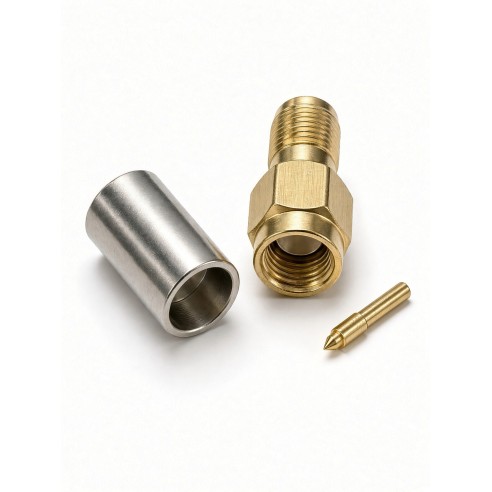 SMA straight plug connector CNT/LMR/EP-240, CONSMAM-R-240