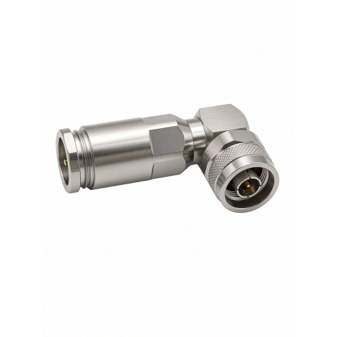 N-type angled connector, hose clamp CNT/LMR/EP-600, CONNM-90