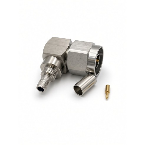 Connecteur coudé de type N CNT/LMR/EP-240 à sertir, CONNM-90-240