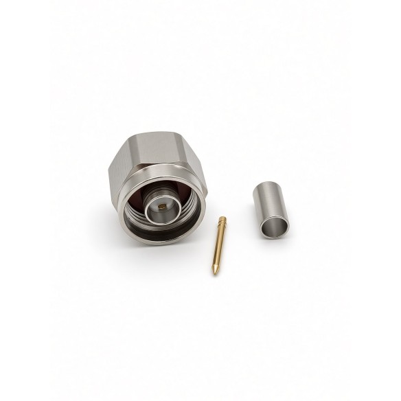 N-type plug connector LMR/EP-200 crimp, CONNM-R-200
