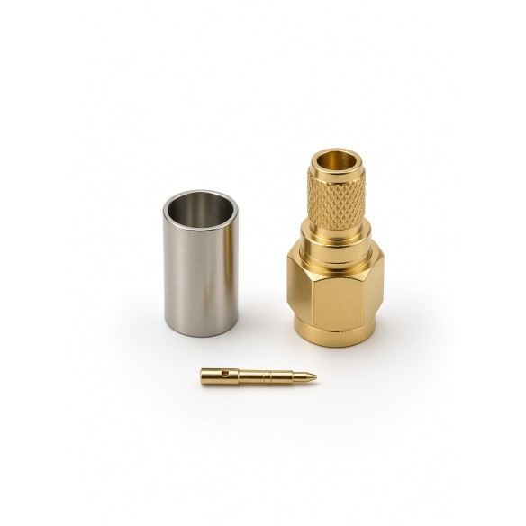 Conector SMA macho para cable LMR/EP-200, CONSMAM-R-200