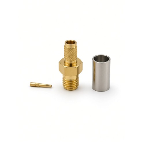 Conector SMA hembra para cable LMR/EP-200, CONSMAH-R-200
