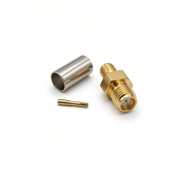 Conector SMA hembra para cable LMR/EP-200, CONSMAH-R-200