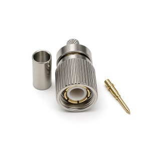 Conector 1.6/5.6 macho para cable tipo FLEX 3 de crimpar, CON16M-R-P7-FC