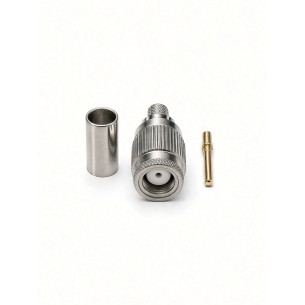 Mini UHF Male Crimp Connector for RG58 Cable, CONMINIUHFM-R-06CR